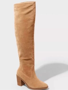 Tall Tan Heel May Boots